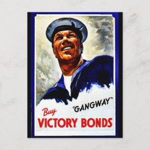 Gangway, Buy Victory Bonds Postcard