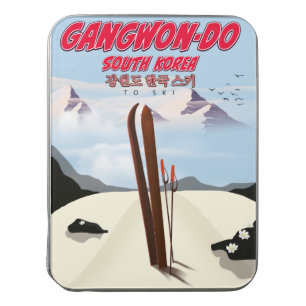 Gangwon do korea Ski poster Jigsaw Puzzle