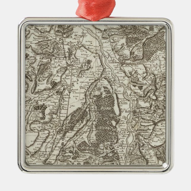 Gannat, St Pourcain Metal Ornament (Front)