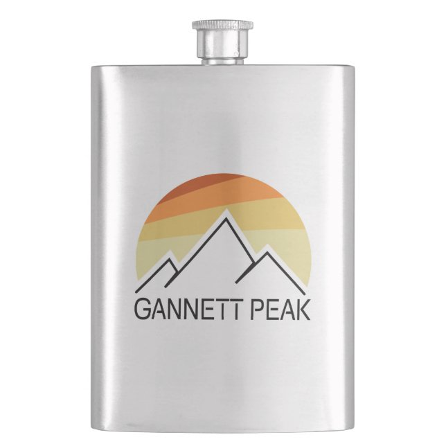 Gannett Peak Retro Flask (Front)