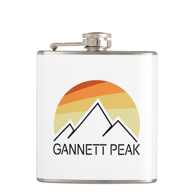 Gannett Peak Retro Flask (Front)