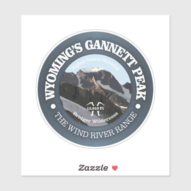Gannett Peak Sticker (Sheet)