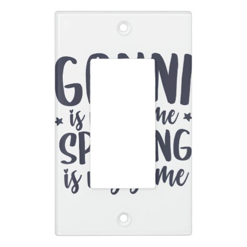 Ganni is my Name Spoiling is my Game Tee_Shirt Fun Light Switch Cover