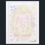 Ganpati Notepad Letterhead<br><div class="desc">My Artwork, my verse and quote, my execution; None of my artworks, verses, quotes are copies from anywhere, I create them - my creations at leisure. This is an Indian design, picture of Elephant God or Ganesh, Ganpati, Morya, Bappa - the iinumerable names that we Indians call our cutest, sweetest...</div>