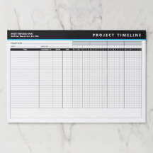 Gantt Chart Business Project Timeline Template
