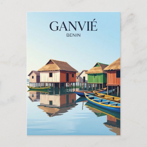 Ganvié Lake Village Benin Postcard