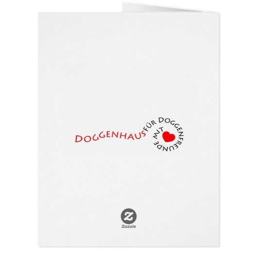 Ganz große Doggen Karte (Back)