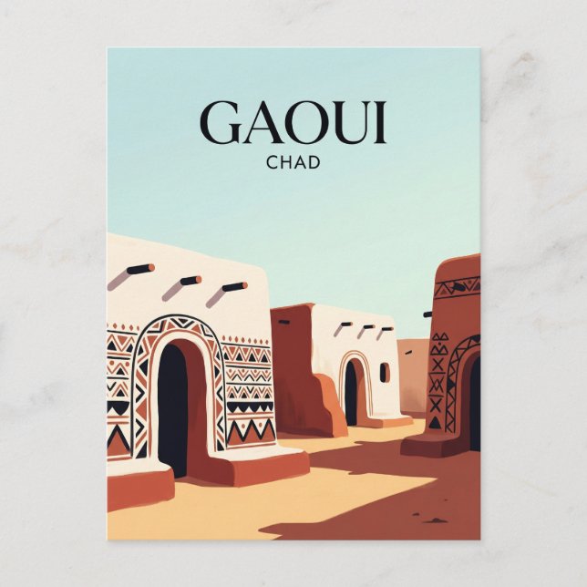 Gaoui Village Chad Postcard (Front)