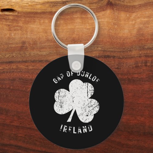 Gap of Dunloe Kerry Ireland Vintage Shamrock Keychain