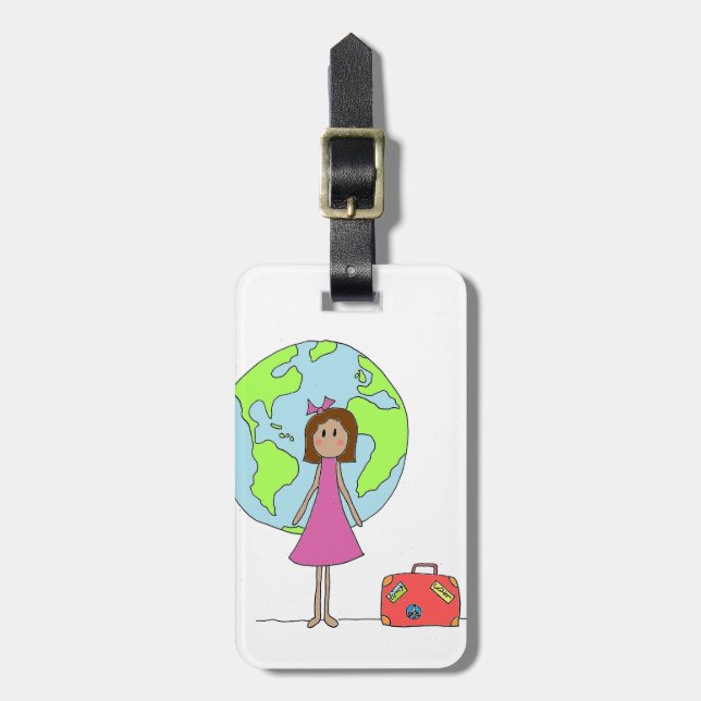 Gap Year Travelling Luggage Tag (Front Vertical)