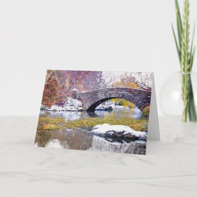Gapstow Bridge - Central Park, New York City Card (Front)