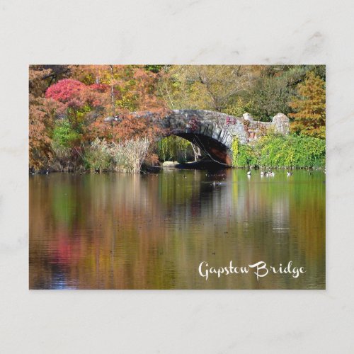 Gapstow Bridge Central Park NYC _ H postcard