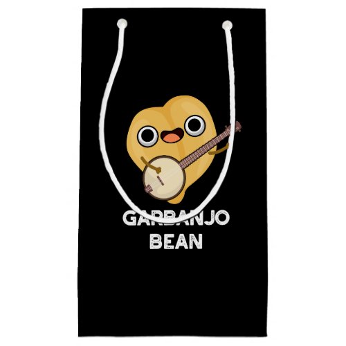 Gar_banjo Bean Funny Garbanzo Banjo Pun Dark BG Small Gift Bag