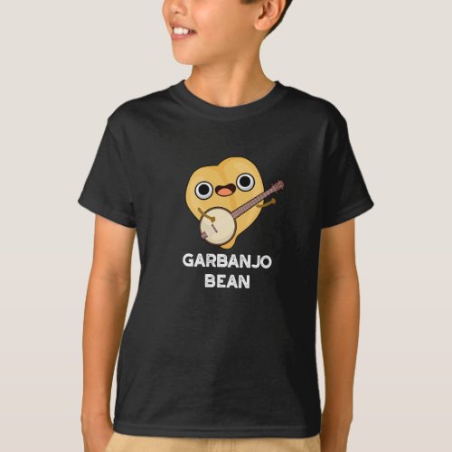 Gar_banjo Bean Funny Garbanzo Banjo Pun Dark BG T_Shirt
