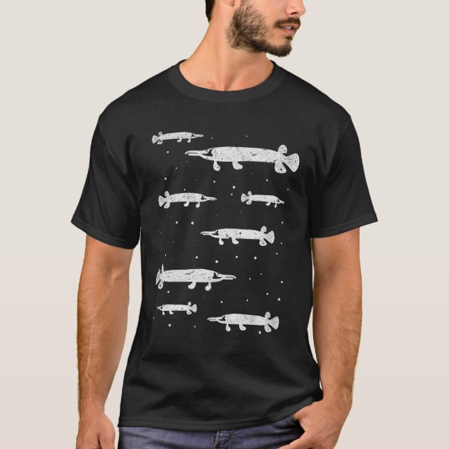 Gar Fishes Gar Fish Gar Fishing Lover Garfishing T-Shirt (Front)