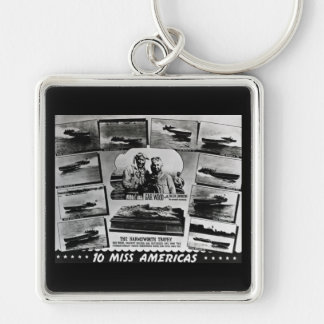 Gar Wood and Ten Miss America Race Boats Keychain