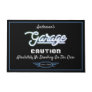 Garage Any Name Funny Saying Cars Blue Black  Doormat