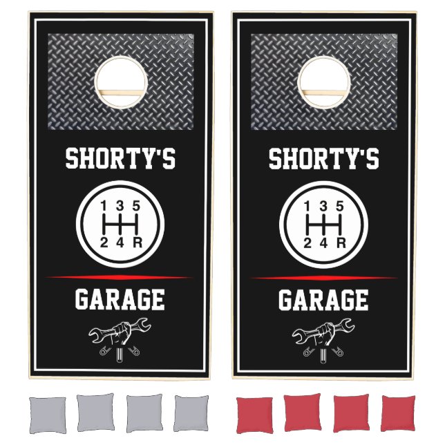 Garage Any Name Shifter Gear Knob Car Tools Cornhole Set (Set)