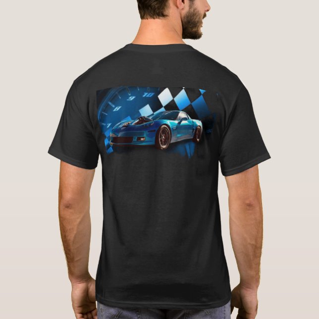 Garage Built Racecars JSB Corvette T-Shirt (Back)
