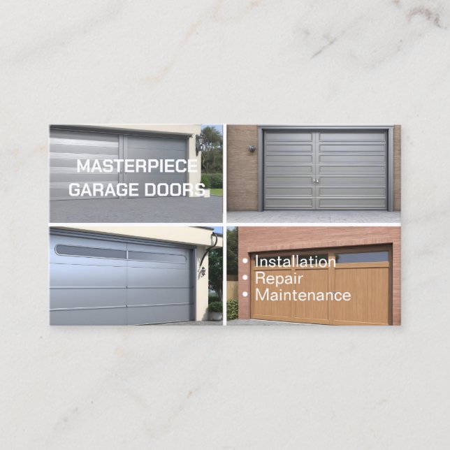 Garage Door Business Card (Front)