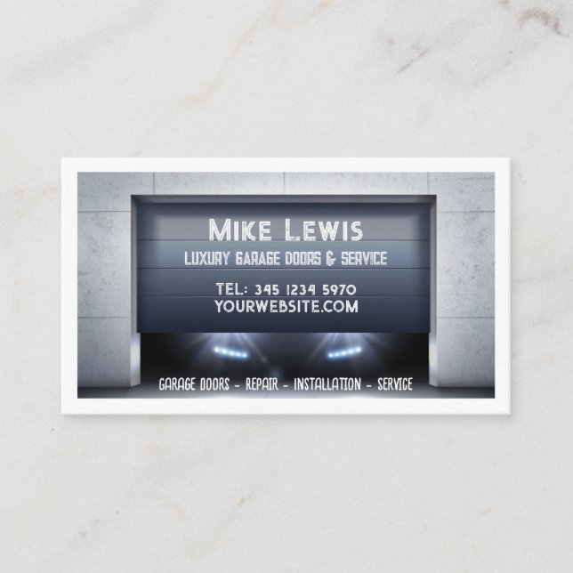 Garage Door Business Card (Front)