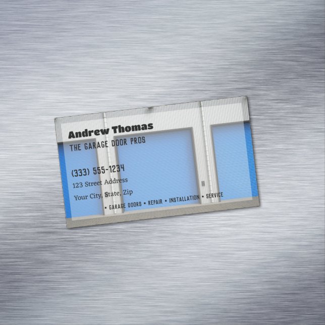 Garage Door Business Card Magnet (In Situ)