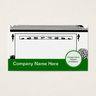 Garage Door Business Cards Templates Zazzle Garage Door Business Cards