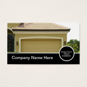 Garage Door Business Cards Templates Zazzle Garage Door Business Cards