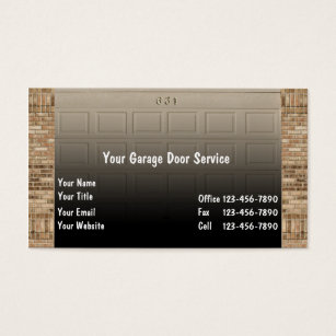 Garage Door Business Cards Templates Zazzle Garage Door Business Cards
