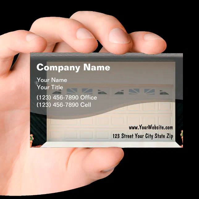 Garage Door Business Cards Zazzle