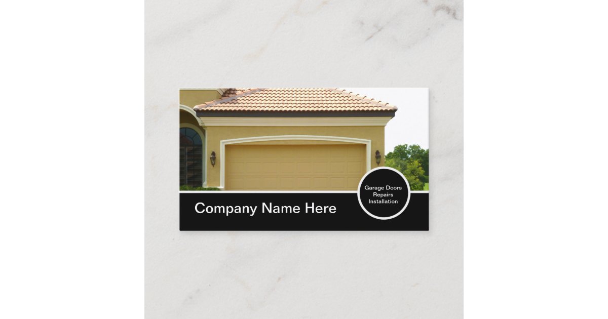 Garage Door Business Cards Zazzle