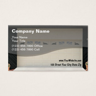 Garage Door Business Cards Templates Zazzle Garage Door Business Cards