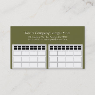 Garage Door Company/Forest Green Business Card