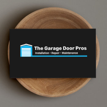 Garage Door Installation And Repair Business Card by sm_business_cards at Zazzle