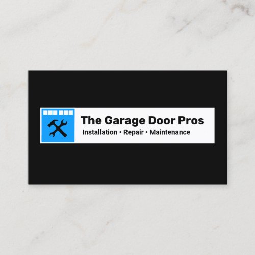 Garage Door Installer and Repair Business Card