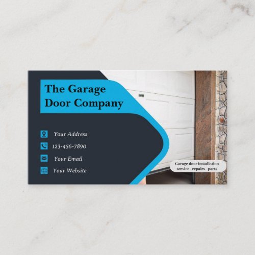 Garage Door Repair Service Business Card