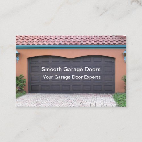 Garage Door Repair Services Business Cards