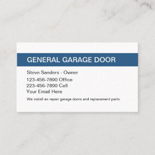 Garage Door Service Business Card