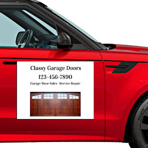 Garage Door Service Car Advertising Magnets