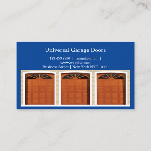 Garage Door Services New Style Business Card