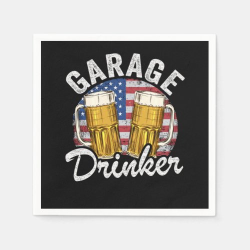 Garage Drinker Funny Beer Drinking Napkins