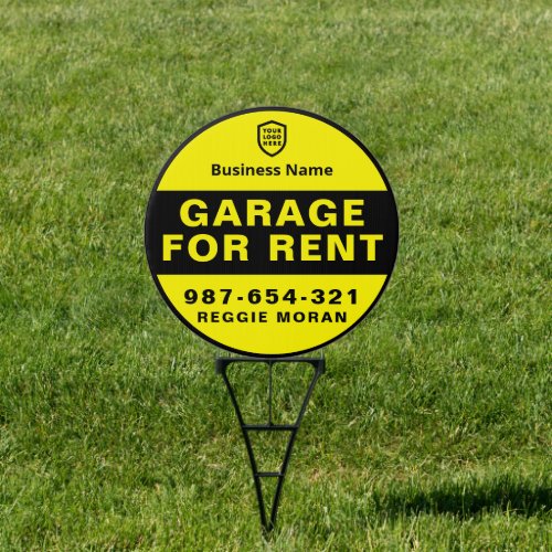 Garage For Rent  Real Estate Black Yellow Sign