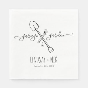 Garage & Garden Bridal / Couple's Shower Napkins