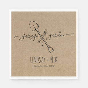 Garage & Garden Bridal / Couple's Shower Napkins