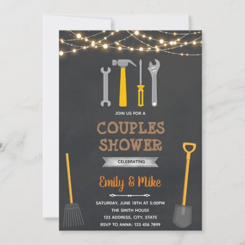 Garage Garden shower Invitation