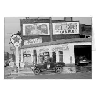 Garage & Gas Station, 1940 Cards