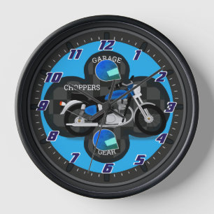 Garage Gear Choppers Clock