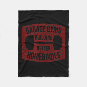 Garage Gyms Building Better Homebodies Barbell Gym Fleece Blanket