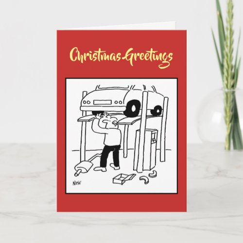 Garage Mechanic Christmas Card