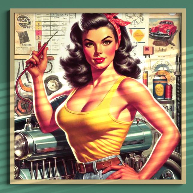 Garage Mechanic Pin-up Poster (Creator Uploaded)